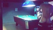 Pool sexy table Sexy bartender fucked on pool table after closing time halloween night