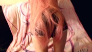 Pink teen avi Long pink haired teen fucked from the back
