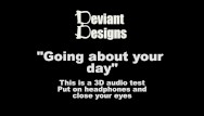 Erikas test bdsm Going about your day - - a femdom themed 3d audio binaural test