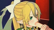 Free pussy games online Sword art online - leafa 3d hentai special