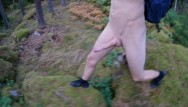 Twink male nude - The best kind of hiking - all nude, 8inch dick smooth body