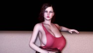 Young women with big breast - Breast expansion - netflix and chill - growing giantess