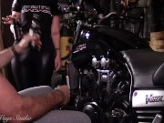 Hot Biker Babe Takes a Hard Ass Fucking Bent Over My Motorcycle Lavender Joy and Wicked 1/16