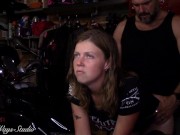 Hot Biker Babe Takes a Hard Ass Fucking Bent Over My Motorcycle Lavender Joy and Wicked 5/16