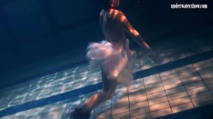 Hottest hottie ballerina swims nude bouncing tits Bulava Lozhkova